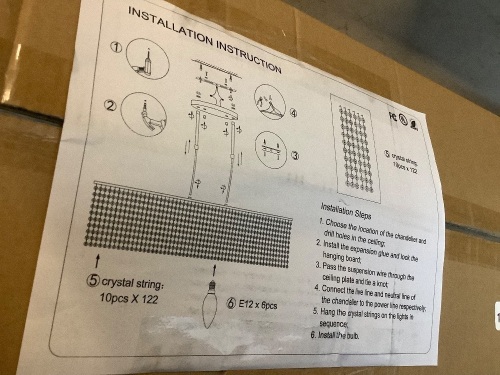 Crystal Chandalier, Appears New