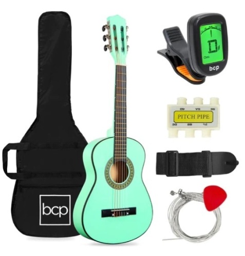 Kids Acoustic Guitar Beginner Starter Kit with Carrying Case - 30in, Appears New