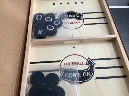 Niino Table Hocky and Tic Tac Toe Board Game, Appears New