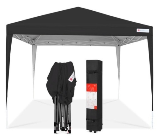 Outdoor Portable Pop Up Canopy Tent w/ Carrying Case, 10x10ft, Appears New