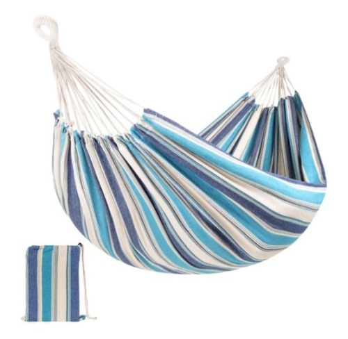 2-Person Brazilian-Style Double Hammock w/ Portable Carrying Bag, Ocean - Lot 207