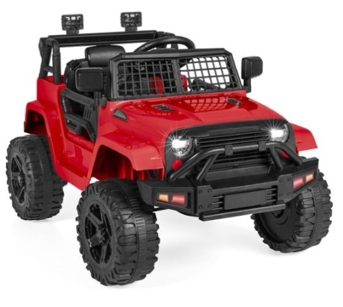 12V Kids Ride-On Truck Car w/ Parent Remote Control, Spring Suspension, Red - Lot 217