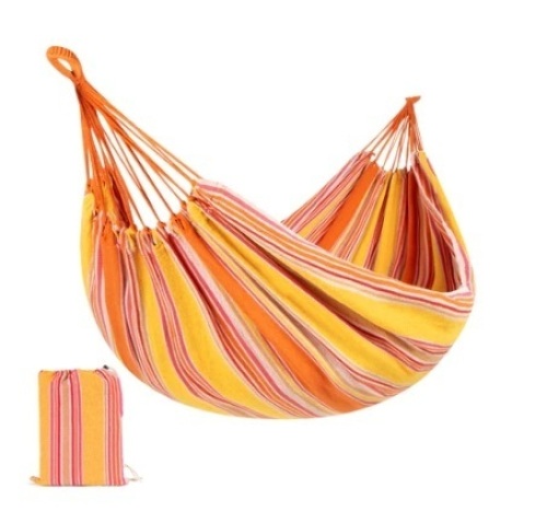 2-Person Brazilian-Style Double Hammock w/ Portable Carrying Bag, Sunset - Lot 104