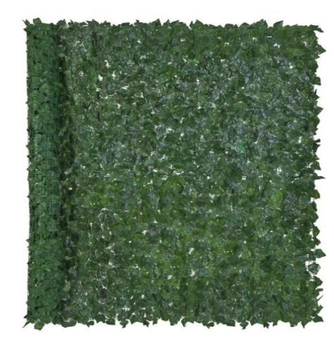 Outdoor Faux Ivy Privacy Screen Fence, 96x72in - Lot 248