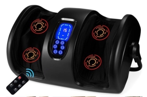 Reflexology Shiatsu Foot Massager w/ High-Intensity Rollers, Remote Control - Lot 277