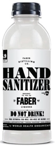 Faber Hand Sanitizer 16oz PET bottles- 12 pack - Lot 291