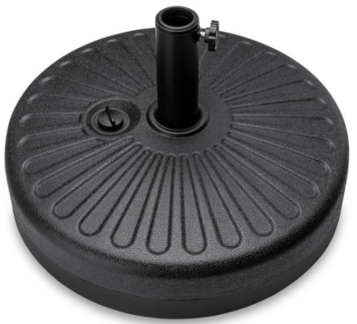 Plastic Patio Umbrella Base Pole Holder Accessory w/ Adjustable Knob - Lot 319