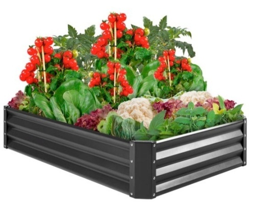 Outdoor Metal Raised Garden Bed for Vegetables, Flowers, Herbs - Lot 326