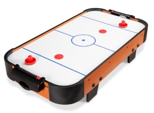 Tabletop Air Hockey Arcade Game Table w/ 2 Pucks, 2 Strikers - 40in - Lot 331