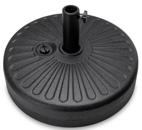 Plastic Patio Umbrella Base Pole Holder Accessory w/ Adjustable Knob - Lot 348