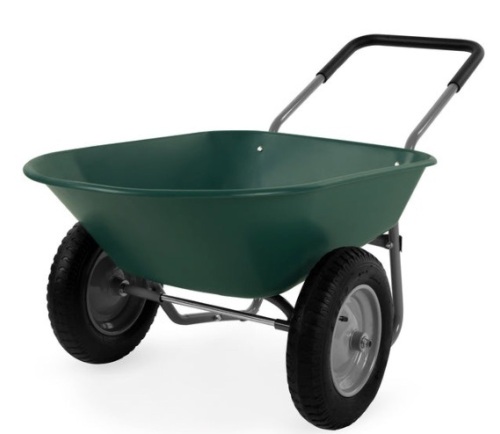 Dual-Wheel Wheelbarrow Garden Cart - Lot 390