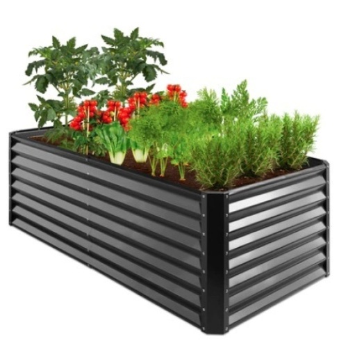 Outdoor Metal Raised Garden Bed, 6x3x2ft - Lot 135