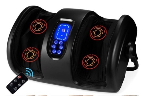 Reflexology Shiatsu Foot Massager w/ High-Intensity Rollers, Remote Control - Lot 334