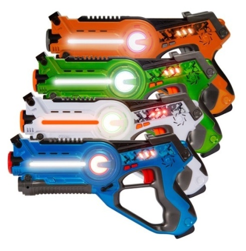 Set of 4 Infrared Laser Tag Guns for Kids & Adults w/ 4 Settings - Lot 396