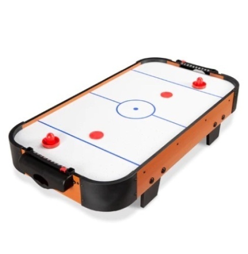 Tabletop Air Hockey Arcade Game Table w/ 2 Pucks, 2 Strikers, 40in - Lot 136