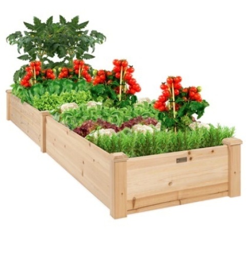 8x2ft Wooden Raised Garden Bed Planter - Lot 138