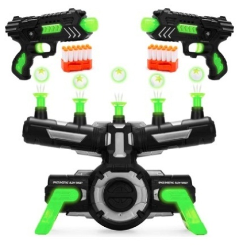 Glow-in-the-Dark Floating Target & Gun Set w/ 24 Darts, 20 Targets - Lot 153