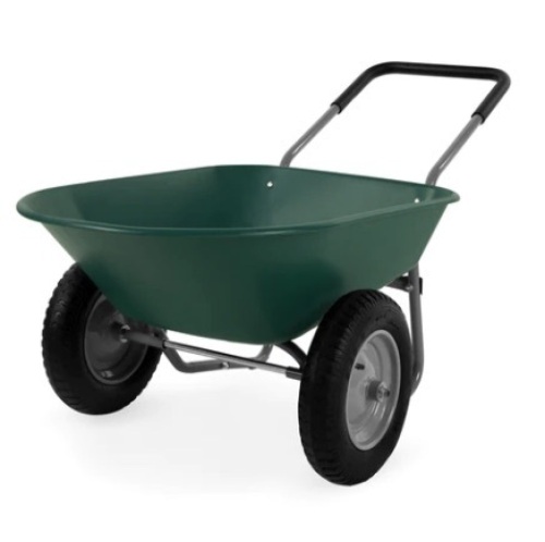 Dual-Wheel Wheelbarrow Garden Cart - Lot 156
