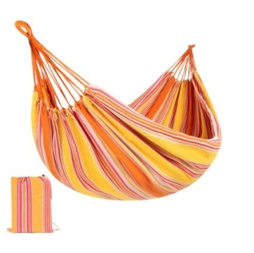 2-Person Brazilian-Style Double Hammock w/ Portable Carrying Bag, Sunset - Lot 164