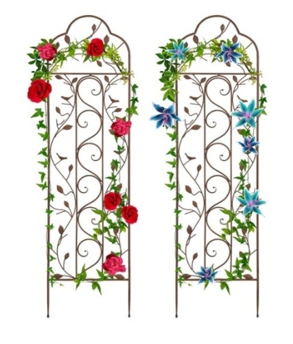 Set of 2 Iron Arched Garden Trellis - Lot 448