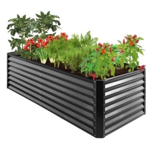 Outdoor Metal Raised Garden Bed, 8x4x2ft - Lot 480