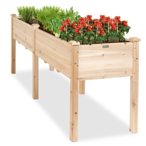 Raised Garden Bed, Elevated Wood Garden Planter Stand - 72x24x30in - Lot 638