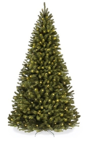 Pre-Lit Artificial Spruce Christmas Tree w/ Incandescent Lights, 6ft - Lot 639