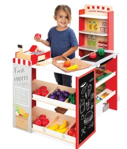 Kids Pretend Play Grocery Store Supermarket Toy Set w/ Accessories - Lot 655