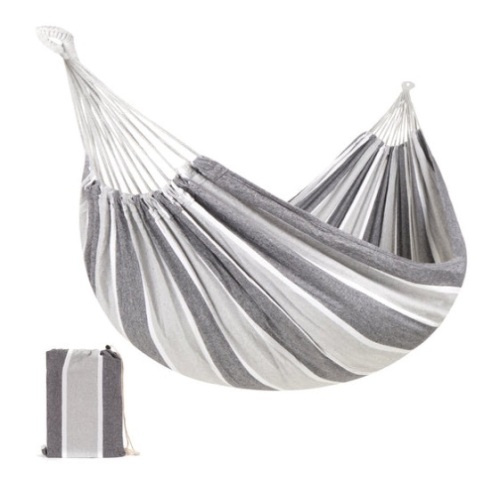 2-Person Brazilian-Style Double Hammock w/ Portable Carrying Bag, Steel - Lot 687