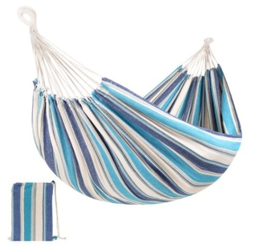 2-Person Brazilian-Style Double Hammock w/ Portable Carrying Bag, Ocean  - Lot 698