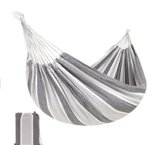 2-Person Brazilian-Style Double Hammock w/ Portable Carrying Bag, Steel - Lot 714