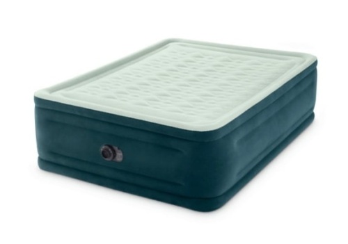 Intex Dura-Beam 24" Pillowtop Air Mattress, with Built-in Pump, Queen - Lot 788
