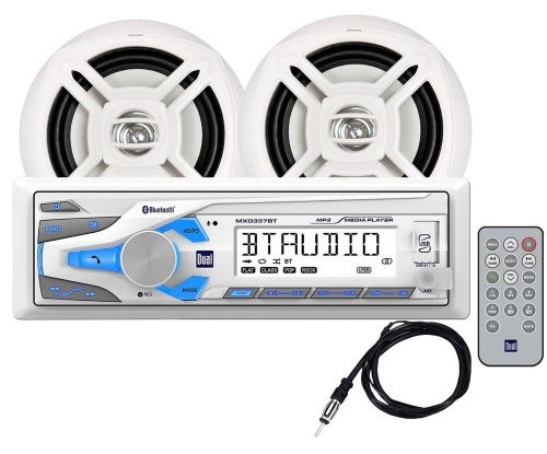 Marine Dual Digital Media Receiver & Speakers, Untested, E-Commerce Return, Retail 74.99    - Lot 123