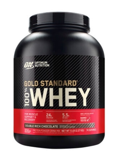 Optimum Nutrition Gold Standard 100% Whey Protein, Chocolate, New, Retail 74.99 - Lot 181