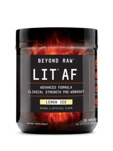 Beyond Raw LIT AF Pre-Workout, New, Retail 54.99 - Lot 217