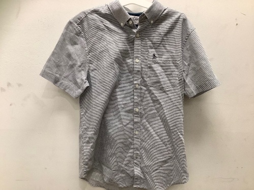 Penguin Mens Short Sleeve Button Up, M, E-Commerce Return, Retail 34.99 - Lot 461