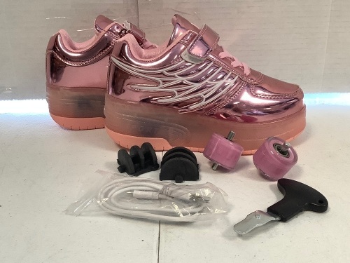 Nsasy Kids Roller Shoes, 13.5, Powers Up, Appears New, Retail 39.99 - Lot 433