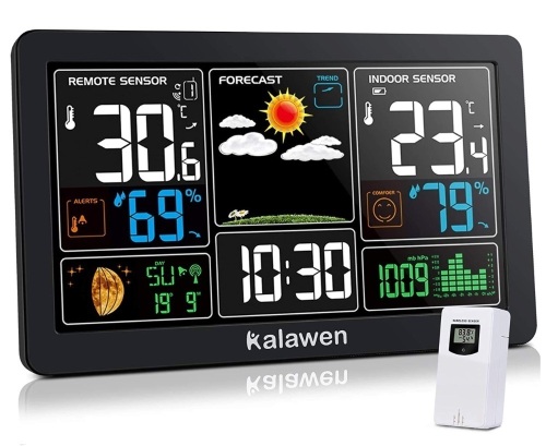 Kalawen Weather Station, Powers Up, E-Commerce Return, Retail 39.99 - Lot 376
