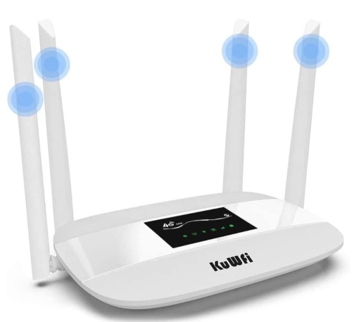 KuWFi Router, Powers Up, Appears new, Retail 59.99 - Lot 593