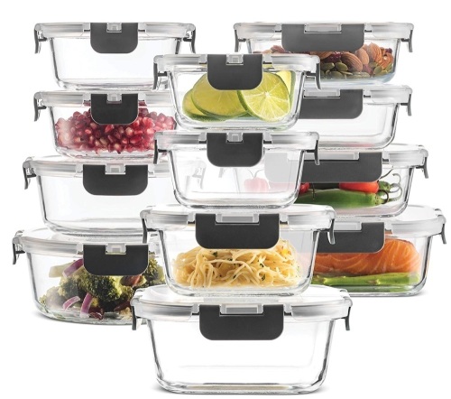 FineDine 24-Pc Glass Food Storage Set, E-Comm Return, Retail 39.99 - Lot 574