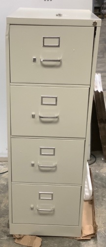 4 Drawer Filing Cabinet, Damaged/E-Comm Return, Retail 368.99 - Lot 93
