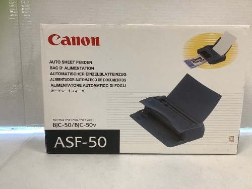 Canon Auto Sheet Feeder, Appears New - Lot 521