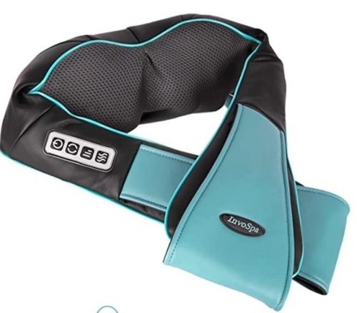 Invospa Shiatsu Neck Massager, Powers Up, Appears New, Retail 59.97 - Lot 512