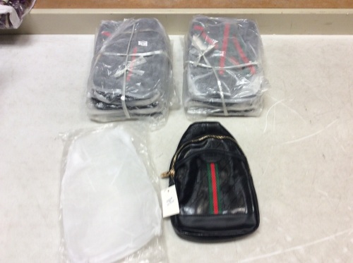 Lot of (10) Black Crossbody Bags - Appear New - Lot 604