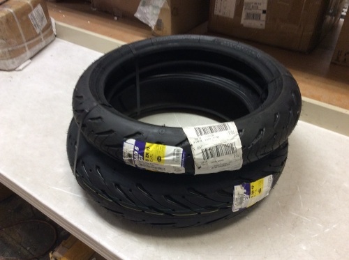 Michelin ROAD5GT 120/70 R17 58W Front & 180/55 R17 73W Rear Motorcycle Summer Tires - New   - Lot 774