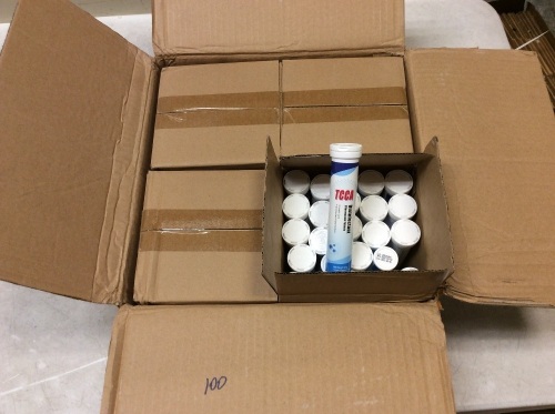 Lot of (100) TCCA Concentrated Disinfectant Effervescent Tablets - Appear New  - Lot 882