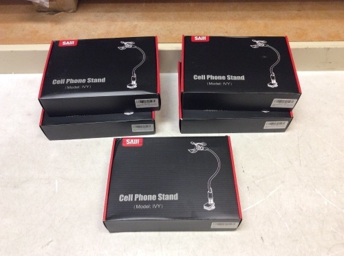 Lot of (5) Gooseneck Phone Holder with Bracket Clamp for 4-6.5" Screens - New - Lot 895