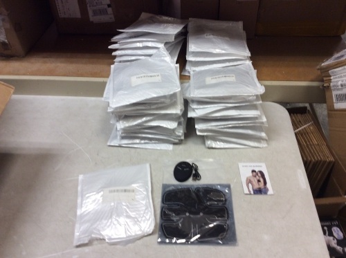 Lot of (49) USB Rechargeable Abdominal Electric Muscle Stimulators - Appear New - Lot 1001