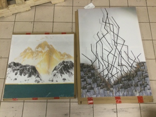 Lot of (2) Canvas Prints - Appear New - Lot 1033