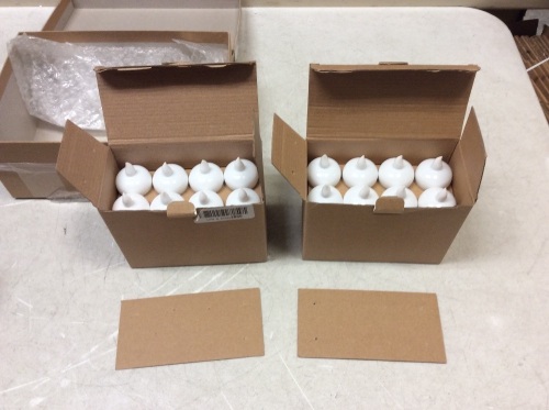 Lot of (2) Waterproof Flameless Floating LED Tea Light Candles, 24 Pack - Appear New  - Lot 1070